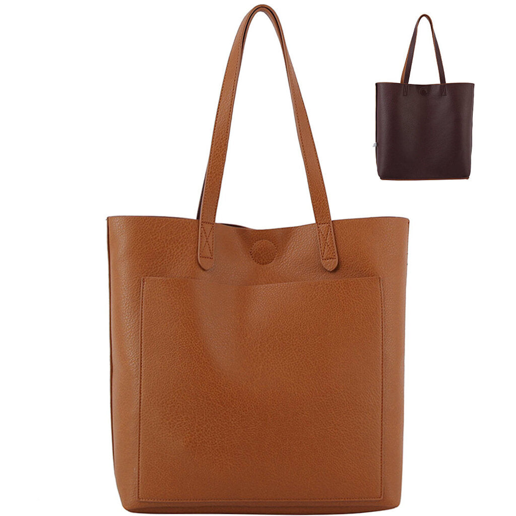 Brown- Reversible Tote Bag