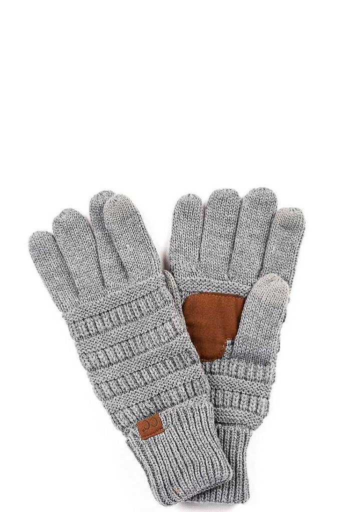 Lt Melangegrey- Knitted Gloves
